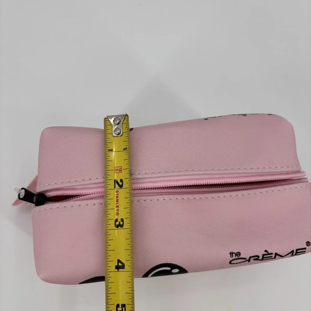 Crème Shop Disney Minnie Mickey Mouse Makeup Bag Pink Zipper Pouch ‎ NWT